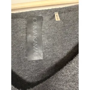 Norma Kamali Gray Ruched Long Sleeve Scoop Neck Raw hem Bodycon Midi‎ Dress XS thumbnail 3