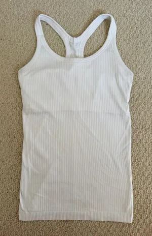 White Lululemon Ebb To Street Tank Top thumbnail 1