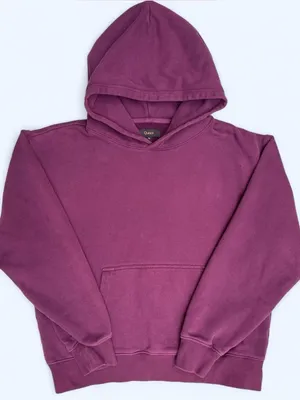 Quince Plum Heavyweight Hoodie Sweatshirt loungewear Fleece organic cotton M thumbnail 2