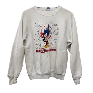 Vintage 1986 Walt Disney World 15 Year Anniversary Sweatshirt Sz L thumbnail 1