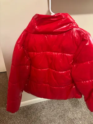 Red puffer jacket  thumbnail 3
