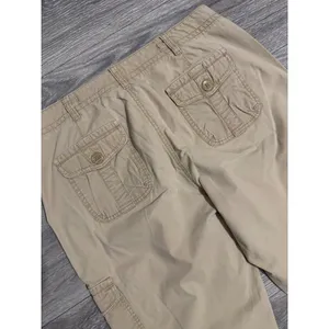 Vintage Dockers‎ Womens Size 8 M Khaki Cargo Pants Favorite Fit Straight Leg Tan thumbnail 10