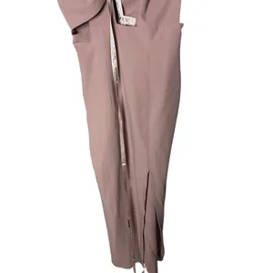 New House of CB Marina maxi dress in a mauve or mink color with a thigh split M thumbnail 5