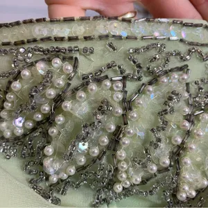 Vintage 50s Formal Dress Prom Strapless Pale Green Elegant‎ Hollywood Glamorous thumbnail 10
