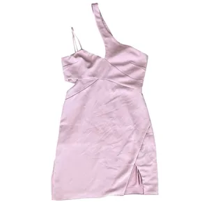 Revolve NBD x Naven Chloe Asymmetric One Shoulder Cutout Wrap Mauve Mini Dress S thumbnail 11