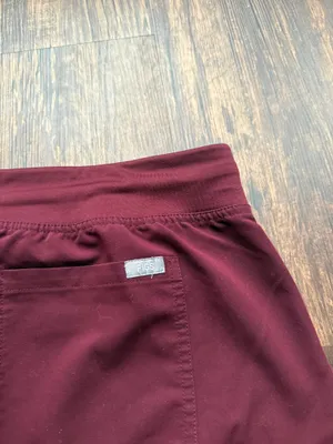 FIGS Women’s Burgundy Red Livingston Scrub Pants Hospital Nurse Medical- Size LP thumbnail 6