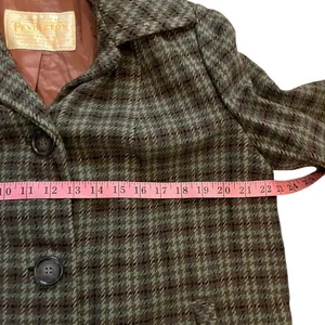 ‎Vintage Pendleton 100% Wool plaid coat thumbnail 13