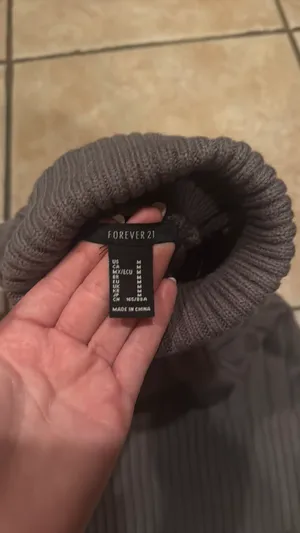 Turtleneck Sweater Vest Forever 21 Gray Size M thumbnail 2