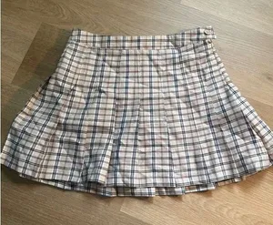 Plaid Pleated Mini Skirt thumbnail 1