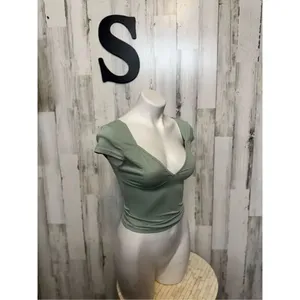 Green crop top Green thumbnail 8
