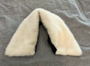 Luxury Cream Faux Fur Collar Wrap thumbnail 1