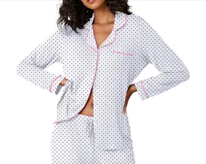 Ekouaer Polka Dot Pajama Top thumbnail 2