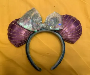 NWOT Disney Parks Tokyo Little Mermaid Princess Ariel Minnie Mouse Ears Headband thumbnail 1