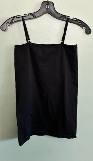 Free People Intimatley Sophie Basic Black Spaghetti Strap Tank Top Square M/L thumbnail 1