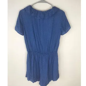 Boutique Wild Honey Blue Polka Dot Romper thumbnail 3