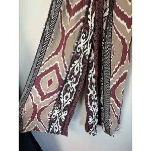 Bali Queen Aztec Smocked Waist Wide Leg Printed Pants One Size NEW thumbnail 4