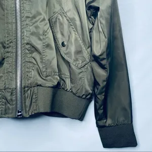 Free People Olive Midnight Bomber Jacket Size S thumbnail 15