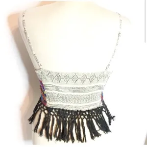 Free people eastern‎ fringe crop top bralette thumbnail 4