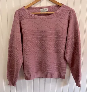 Vintage Cuddle Knit sweater Purple Size M thumbnail 1