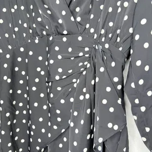 Abercrombie & Fitch Black Polka Dot Mini Dress thumbnail 5