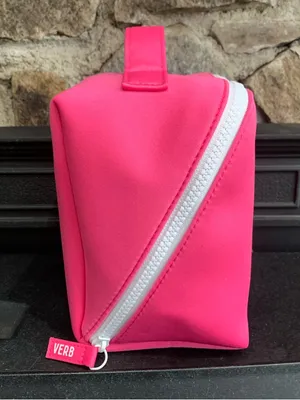Verb Zip Around Makeup Case Cosmetic Bag Hot Pink Brand New Makeup Not Included thumbnail 5