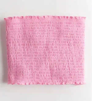 Brooklynns Pink Smocked Tube Top thumbnail 1