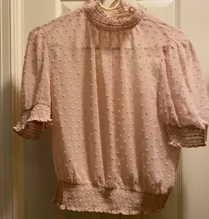 Meraki Sheer Blouse Pink Size M thumbnail 1