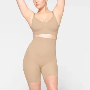 Skims Seamless Sculpt Mid Thigh Short Sand‎ NWOT size S thumbnail 6