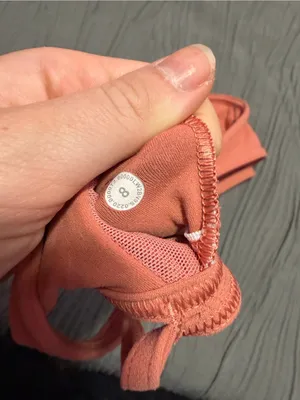 lululemon athletica Coral Pink Strappy Sports Bra thumbnail 3