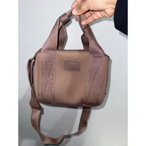 Dagne Dover Small Landon Carryall Duffle Bag in Dune 8x7" 1‎ thumbnail 5