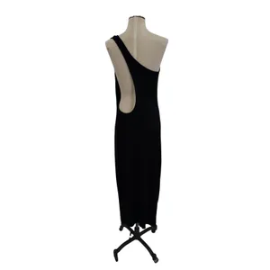 Free‎ People Beach Saturday Night Out One Shoulder Midi Dress Black Large thumbnail 8