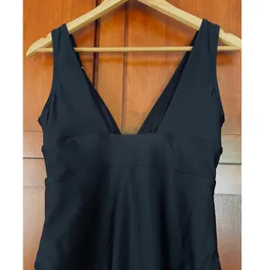 Quince Italian Plunge One-Piece Swimsuit Black Size Small NEW thumbnail 6