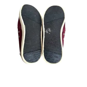 TOMS Alpargata Slip On Sneakers Shoes Size 7.5 Red Maroon Canvas Womens Casual‎ thumbnail 8