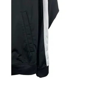 VTG Nike Black White 90s Y2K Track Zip Up Jacket L thumbnail 4