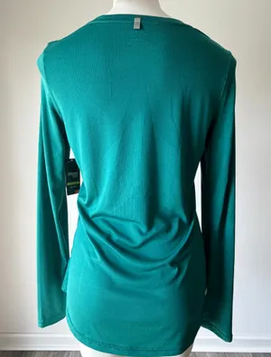Danskin NowDark Teal Performance Long Sleeve Top  thumbnail 6