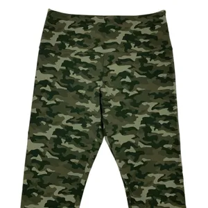 Casablanca Marrakech Leggings Medium Green Camo Stretch Boho Streetwear thumbnail 3