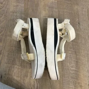 TEVAS platform white sandals thumbnail 4