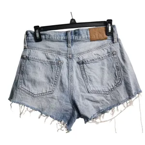 Aeropostale Light‎ Wash Mom Shorts Distressed Denim High Rise Summer Festival thumbnail 2