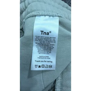Tna Women Sweatpants S Sage Green Cozy Fleece Mega High Rise Joggers thumbnail 6