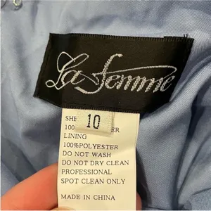 La Femme 29720 Light Blue Strappy Back Gown 10 thumbnail 7