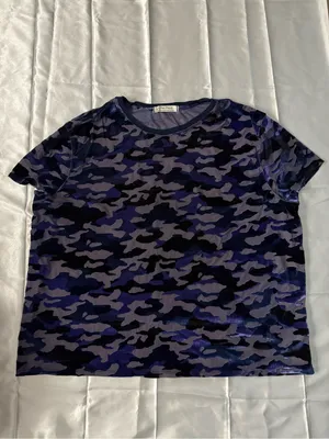 Free People We the Free velvet camouflage burnout t-shirt thumbnail 2