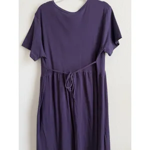 Vtg Cactus Bay By‎ Lynee Dress Women's XL Purple Red Hat Society Maxi USA NEW thumbnail 11