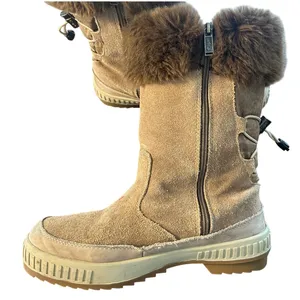 Pajar Canada Winter Boot 10 Tan Waterproof Faux Wool Suede Zip Snow Ski Gorpcore thumbnail 10