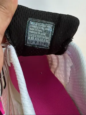 Skechers White and Hot Pink Women's Running Shoes thumbnail 8