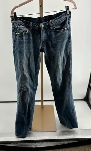 7 For All Mankind Bootcut Jeans Medium Wash Low Rise Size 27 thumbnail 1