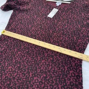 NWT Dressbarn size L animal print sweater dress tulip hem flouncy hem. thumbnail 3
