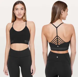 Lululemon Get Strappy Bra Black 6 thumbnail 2