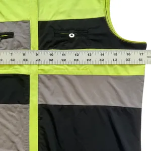 Jamie Sadock Golf Top Womens Small Sleeveless Colorblock Green Yellow Gray Black thumbnail 5