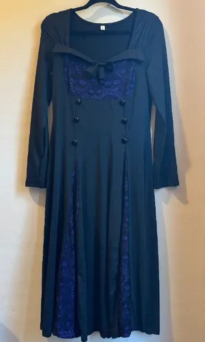 Purple Gothic Skull Dress Size XL thumbnail 1