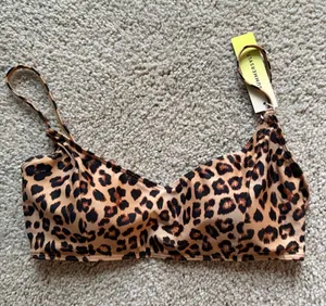 Summersalt bathingsuit bikini swim cheetah print built in bra top size 2 xs NWT thumbnail 1